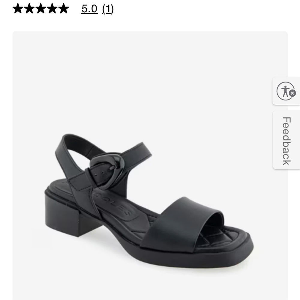 AEROSOLES Black Women's Sandals - Dorian 9